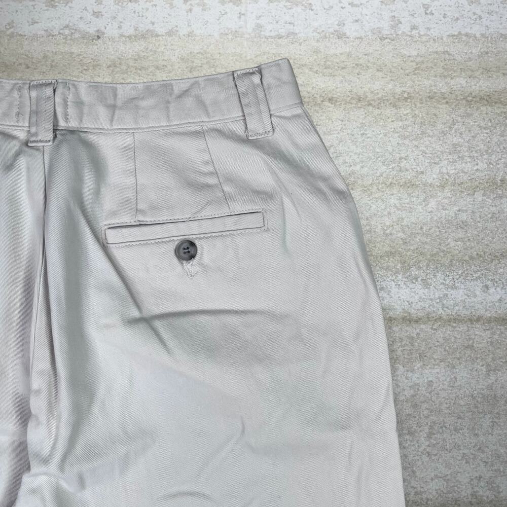 Vintage Y2K Lee MR Khakis Pants 28x28 Baggy Wide Leg Fit Cream White - Picture 3 of 4